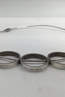 Hans Hansen Sterling Sølv Moderne Halsring No. 359 Bent Gabrielsen