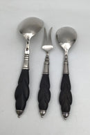 Danish Silver / Wood Serving Set (2+1) (1923)