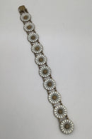 Georg Jensen Sterling Sølv Forgyldt Marguerit Armlænke