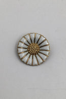 Georg Jensen Sterling Sølv Forgyldt Marguerit Broche