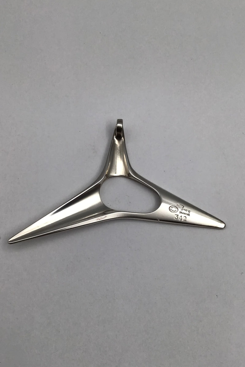Georg Jensen Sterling Sølv Vedhæng No. 342 Henning Koppel