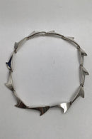 Bent Knudsen Sterling Silver Shark Fin Necklace