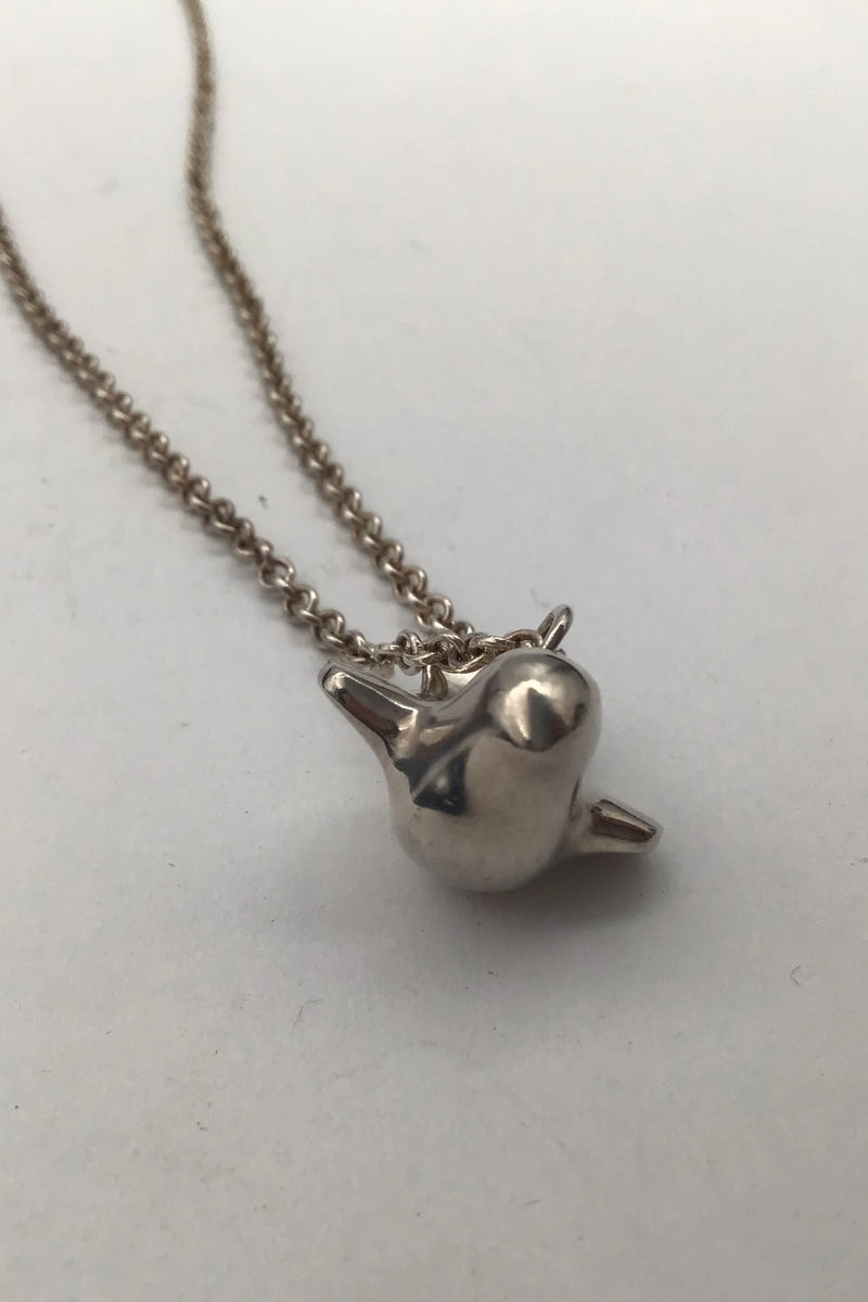 Hans Hansen Sterling Sølv Vedhæng Fugl / Fredsdue