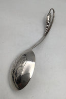 O. V. Mogensen Sterling Silver Ornamental Berry Spoon No. 35