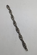 Evald Nielsen Sterling Sølv Armlænke (Agern)