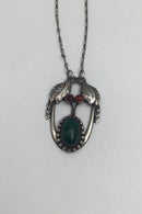 Georg Jensen Silver Necklace No. 4 (Multi colored) (1915-1930)