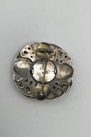 Tidlig Georg Jensen 826 Sølv Broche (No.3) Agat (1904-1908)