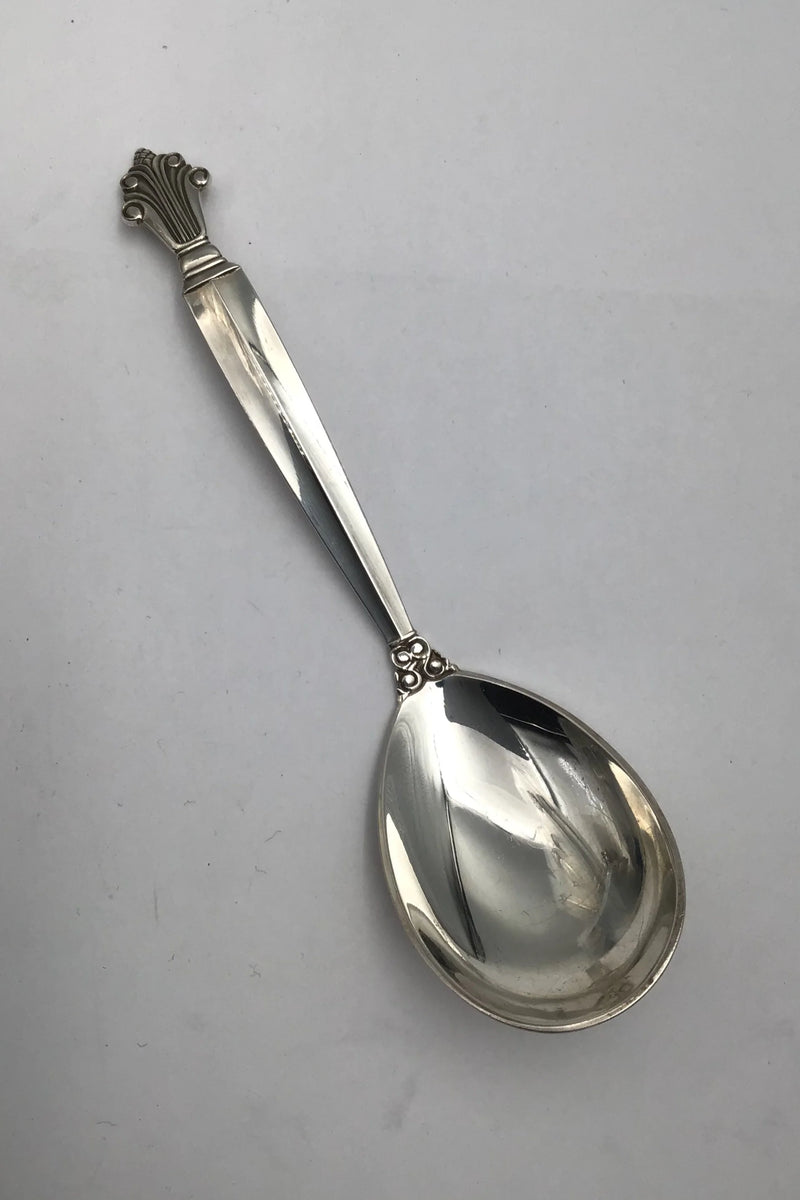 Georg Jensen Sterling Sølv Dronning Marmeladeske 163B (kurvet)