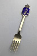 Anton Michelsen Mindegaffel &nbsp;Forgyldt Sterling Sølv 1949