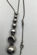 Georg Jensen Sterling Sølv Halskæde med Vedhæng No. 441 Cave Jacqueline Rabun