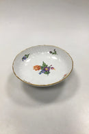 Royal Copenhagen Saksisk Blomst Let Kageskål på Lav Fod No 1532