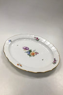 Royal Copenhagen Saxon Flower Light, Large Oval Dish No. 1558
