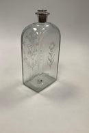 Antik Dansk / Svensk Glas Flaske med monogram