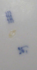 Antique Royal Copenhagen Blue Fluted Plain Dish