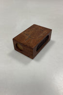 Anton Michelsen Sterling Sølv og træ Tændstikæske med mammut