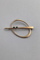 Bent Gabrielsen 14K  Guld Broche No 788 (Safir)