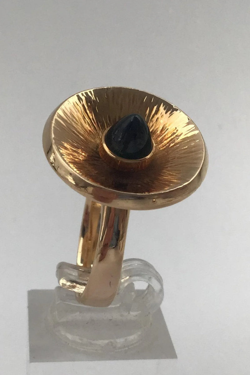 Bent Gabrielsen 14K Guld Ring (Safir)