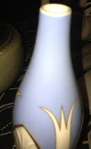 Bing & Grøndahl Art Nouveau Unika Vase af Clara Nielsen og Theodor Madsen med indlagt forgyldt sølv No 1317/56