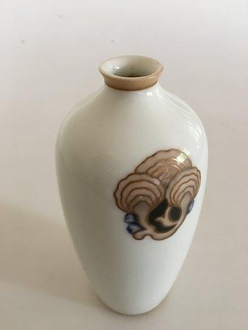 Bing & Grøndahl Art Nouveau Unika Vase af Marie Smith No P23/123 svampe