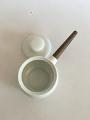 Bing & Grøndahl Blå Koppel Låg Krukke med Træhåndtag No 515