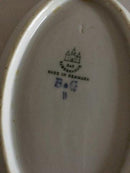 Bing & Grøndahl Blåmalet Musselmalet Riflet Oval Skål.