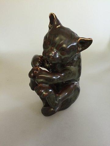 Bing & Grondahl Jean Rene Gauguin Figur der Katze Nr. 93 oder 4375