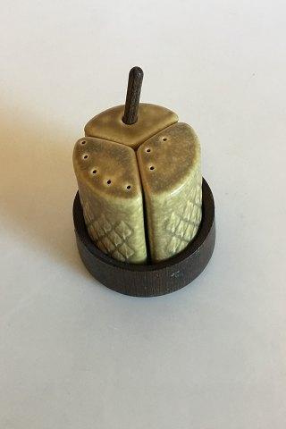 Bing & Grøndahl Jens Quistgaard Salt, Peber og Sennep Sæt fra Relief Serien