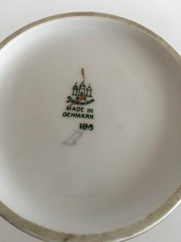 Bing & Grøndahl Måge med Guld Blomster Vase No 186