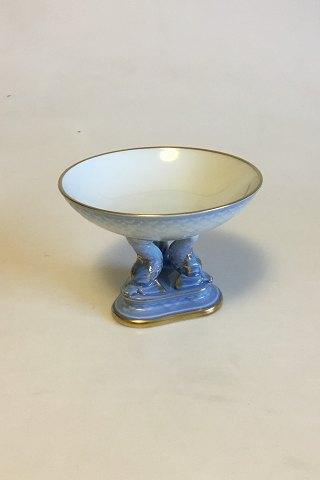 Bing & Grondahl Möwe mit Gold Kleine Delphinschale Nr. 6