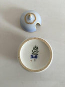 Bing & Grøndahl Måge med Guld Marmelade Krukke med Låg