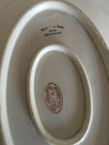 Bing & Grondahl Schmetterling mit Gold Ovale Schale