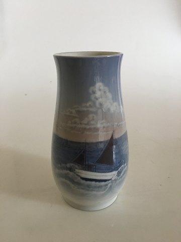 Bing & Grondahl Schiffe Vase Nr. 1302/6211