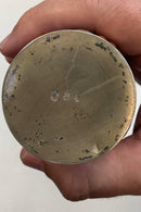 Bing & Grøndahl/Royal Copenhagen Blå vase med Sølv Montering med fisk fra Dragsted Sølvsmedie