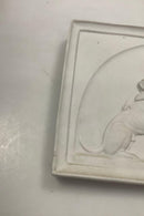 Bing and Grondahl Biscuit Plate Cupid caresses the faithful dog No 72