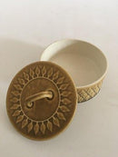 Bing og Grøndahl / Kronjyden Relief Sukkerskål med Låg