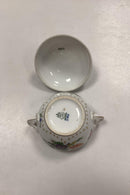 Bing og Grøndahl Saksisk Blomst, Hvid Stor Sukkerskål No. 94