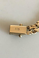 Bismarck bracelet with four-leaf clover in 14K. Gold