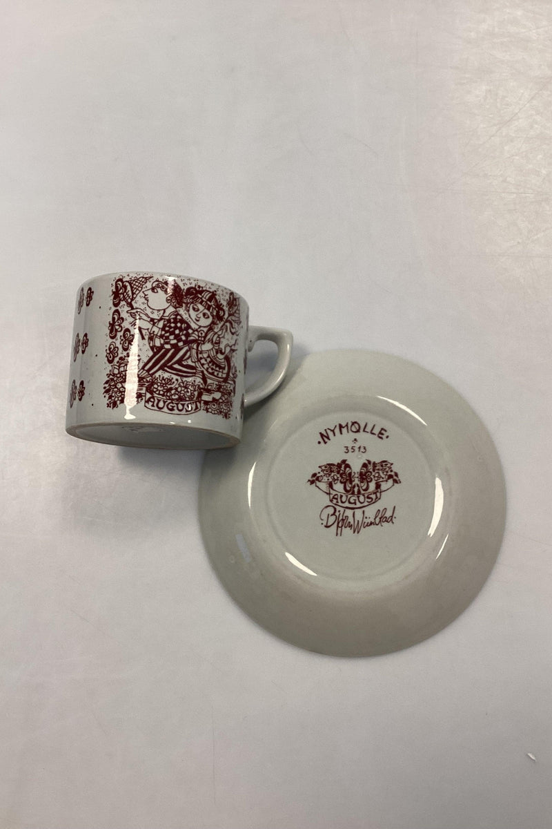 Bjørn Wiinblad Nymølle Månedskop med underkop - AUGUST No. 3513