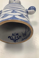 Bjørn Wiinblad 工作室烛台，蓝色，编号 L89，1976 年制造