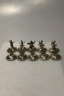 Bordkortholdere  Sterling Sølv Sæt 10 Stk.