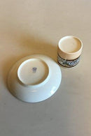 Carl Tielsch / Altwasser Mocca Cup decorated with flower frieze with dragons and gold. From 1875-1909