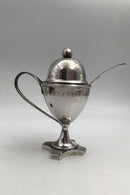 Dansk Empire Sølv Sennepsbæger med ske (1814)