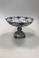 Royal Copenhagen Musselmalet Helblonde Kageskål på Fod No 1020