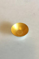 ELA Denmark Sterling sølv Salt Dish with yellow Enamel