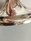 Et par lysestager af Sølv. Mesterstempel H.J.