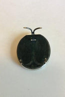 Evald Nielsen Small Picture Frame of Silver. Hammered with faceted glass