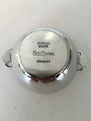 Evald Nielsen Saltkar i blå emalje i Sterling sølv