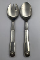 Evald Nielsen Sølv No. 08  Sølv / Stål Salatbestik