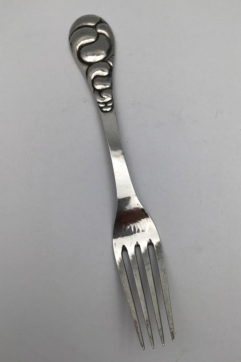 Evald Nielsen Silver No. 4 Silver Dinner Fork