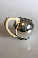 F.Hingelberg Aarhus纯银球形壶带骨柄